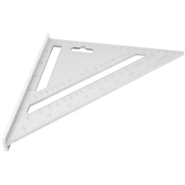 GEKO Aluminium timmermanshoek - 4mm dikte - 185x185x260mm - met schaalverdeling