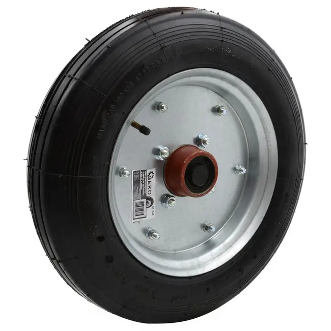 GEKO Pneumatisch wiel met binnenband - 450 mm - 4-laags - Met naaf