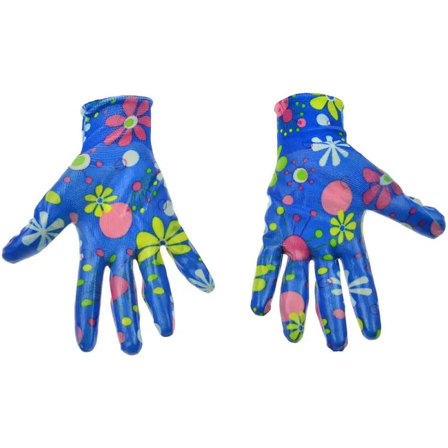 GEKO Dames werkhandschoenen - nitril coating - anti-snij - maat 7 - 12 stuks