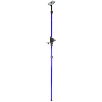 GEKO Telescopische stang - 3 secties - verstelbare hoogte - aluminium - blauw/zwart