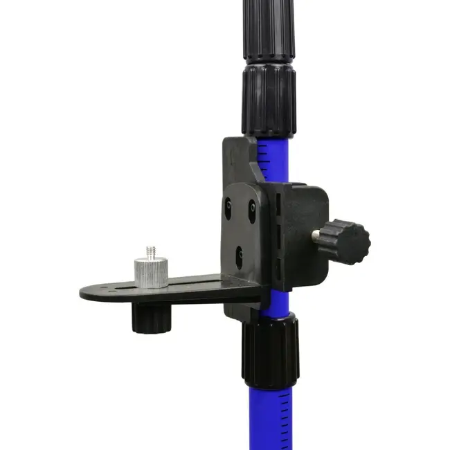 GEKO Telescopische stang - 3 secties - verstelbare hoogte - aluminium - blauw/zwart