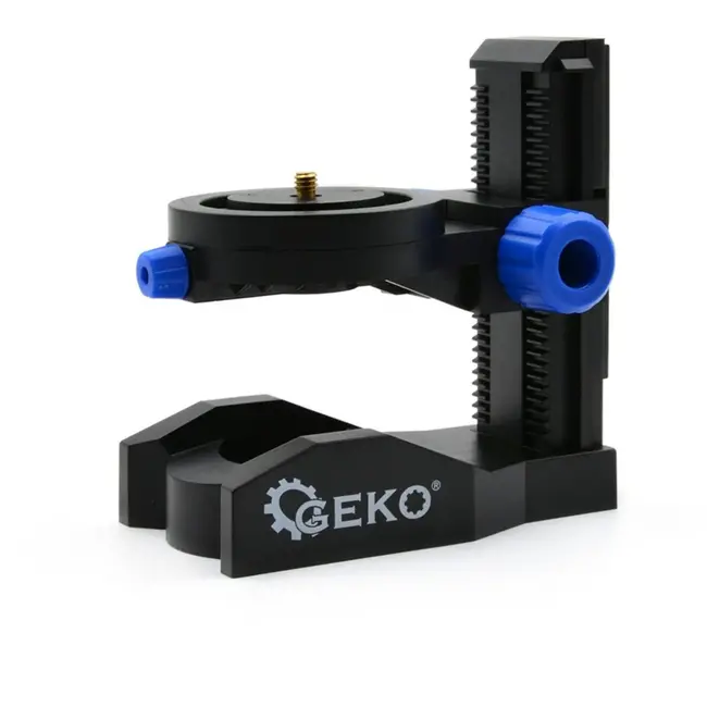GEKO Magnetische L-vormige laseradapter - 360° rotatie - Microfijne hoogteverstelling - 125x120x85 mm