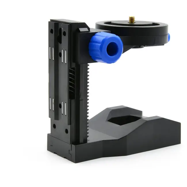 GEKO Magnetische L-vormige laseradapter - 360° rotatie - Microfijne hoogteverstelling - 125x120x85 mm