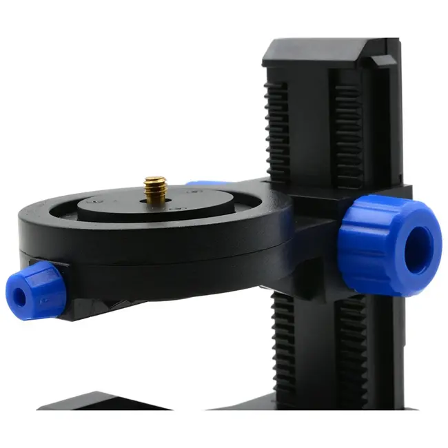 GEKO Magnetische L-vormige laseradapter - 360° rotatie - Microfijne hoogteverstelling - 125x120x85 mm