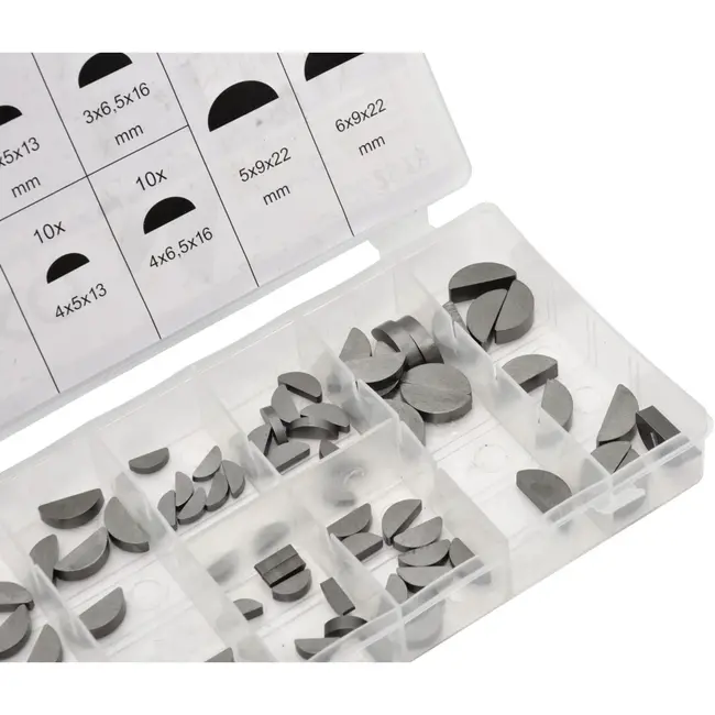 GEKO Set van middelgrote halfronde wiggen - 80 stuks - Diverse maten