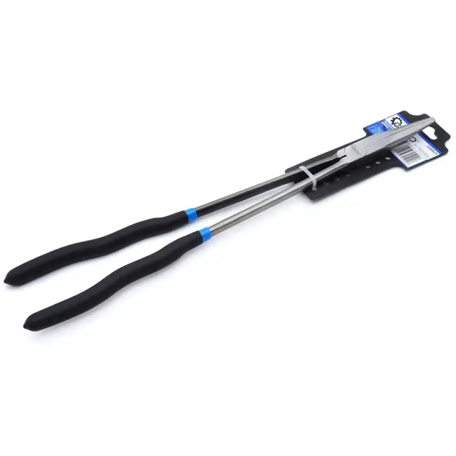 GEKO Extra lange rechte punttang - 400 mm - ergonomische antislip handgrepen