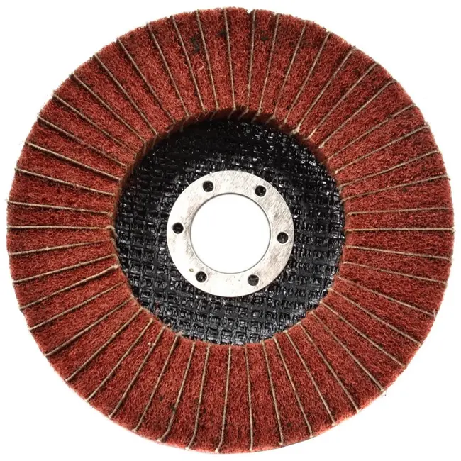 GEKO Non-woven polijstschijf - metaalreiniging - 125 mm - 10 stuks