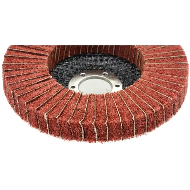 GEKO Non-woven polijstschijf - metaalreiniging - 125 mm - 10 stuks