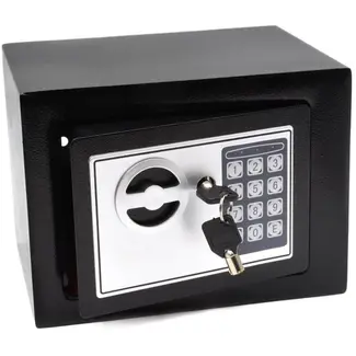 GEKO Compacte kluis - Elektronisch slot - 21x17x17 cm - Inclusief noodsleutels