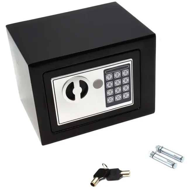 GEKO Compacte kluis - Elektronisch slot - 21x17x17 cm - Inclusief noodsleutels