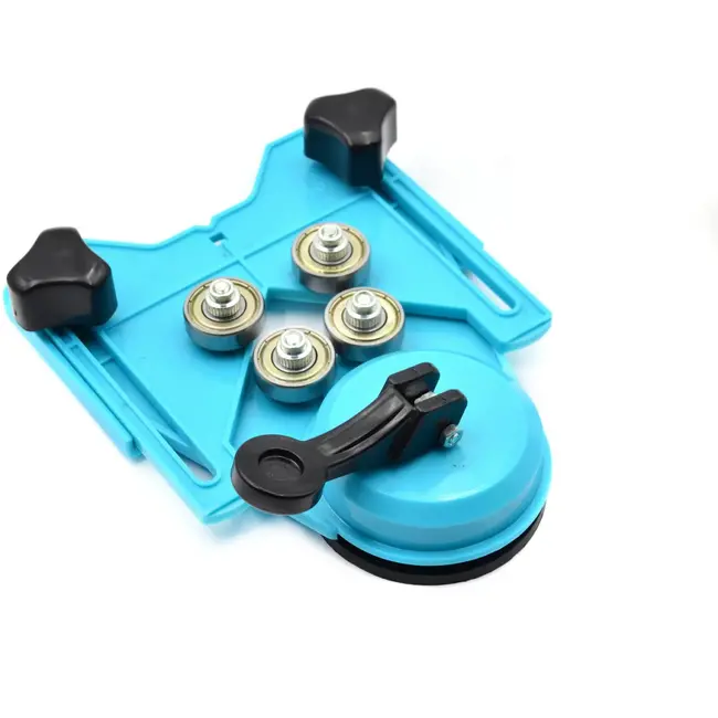 GEKO Positioneerhulp voor diamantboren - verstelbaar - duurzaam ABS - rubberen zuignap