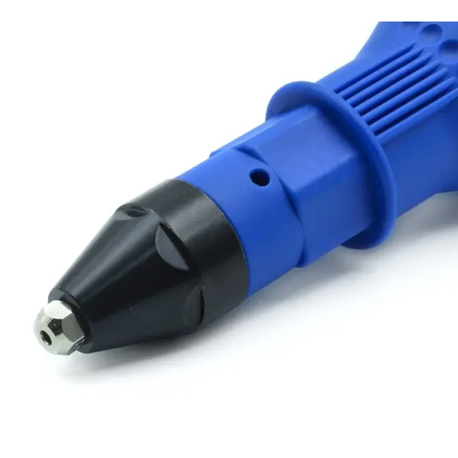 GEKO Elektrische popnageladapter - snel en nauwkeurig - 4 verwisselbare koppen