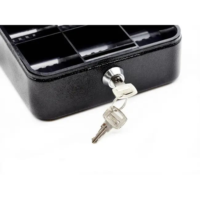 GEKO Metalen geldkistje - 150x120x80 mm - Inclusief sleutel en draaghendel