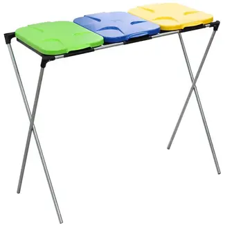 GEKO Rek voor gescheiden afvalzakken - 3 kleuren - 120-240 liter