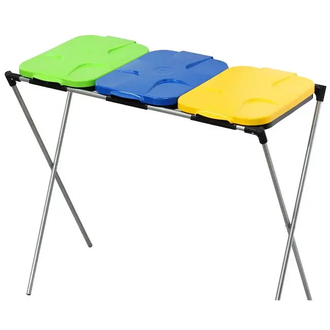 GEKO Rek voor gescheiden afvalzakken - 3 kleuren - 120-240 liter