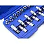 GEKO 19-delige torx en dopsleutelset - chroom-vanadium staal - veelzijdige maten