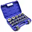 GEKO 21-delige doppenset - 12-punts - 8-36 mm - duurzaam chroom vanadium staal
