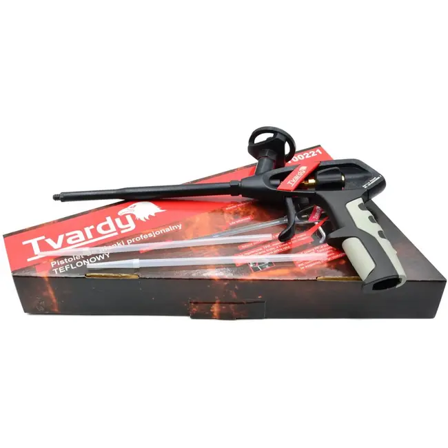Tvardy Professionele schuimpistool - teflon coating - ergonomisch ontwerp - verstelbare schuimstroom