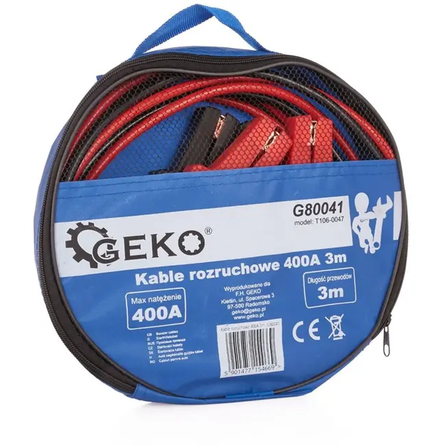 GEKO Booster kabels - 400A - 3 meter - Robuuste constructie - Veilig en betrouwbaar