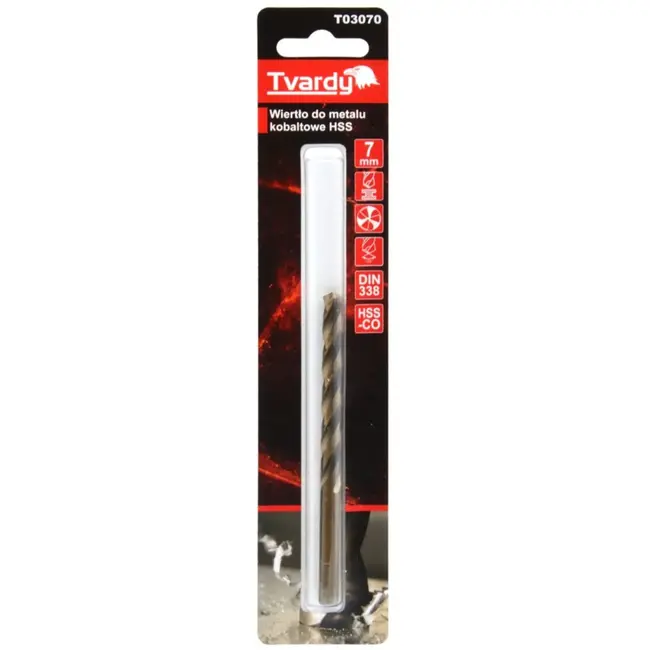 Tvardy HSS Cobalt Boor - 3 Groeven - 7 mm - Warmtebestendig