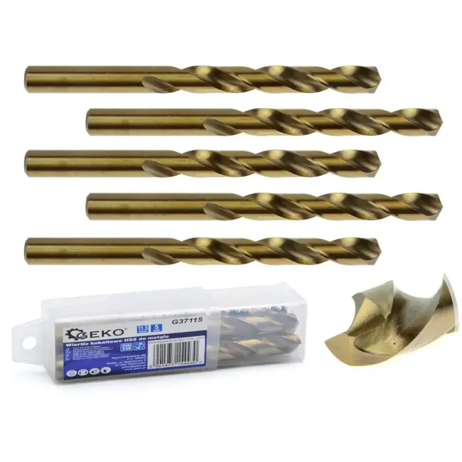 GEKO Metaalboor - HSS M35 Staal - 11,5 mm - Hoge Thermische Weerstand - 5 stuks