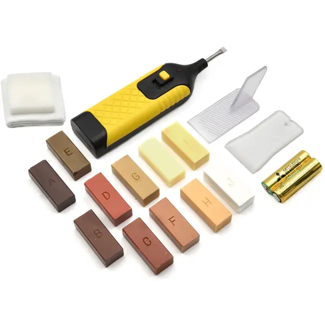 GEKO Reparatieset voor vloeren en houtmaterialen - veelzijdig en kleurmengbaar