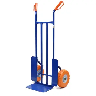 GEKO Transporttrolley - 200kg - Versterkt Frame - PU Wielen - Blauw