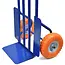GEKO Transporttrolley - 200kg - Versterkt Frame - PU Wielen - Blauw