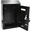 GEKO Stalen brievenbus - roestbestendig - met naamvenster - zwart - 300x215x65 mm
