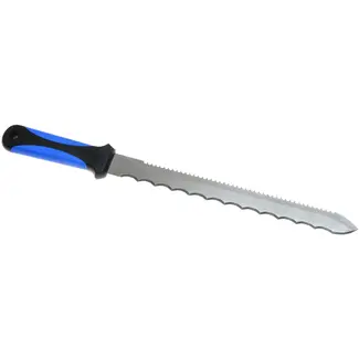 GEKO Mes voor minerale wol - Dubbelzijdig roestvrij staal - Ergonomisch handvat - 410 mm
