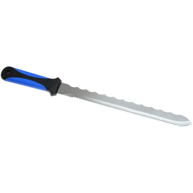 GEKO Dubbelzijdig isolatiemes 410 mm roestvrij staal met ergonomisch handvat voor nauwkeurig snijden