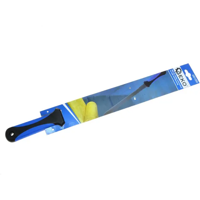 GEKO Mes voor minerale wol - Dubbelzijdig roestvrij staal - Ergonomisch handvat - 410 mm