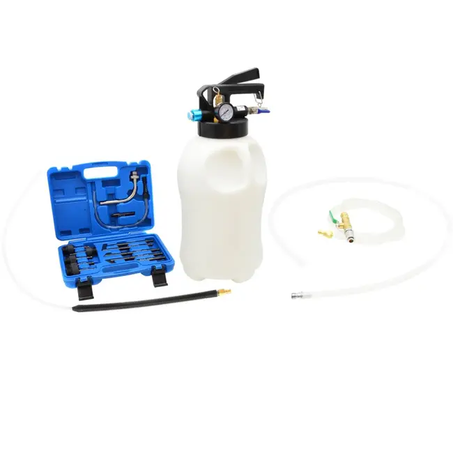 GEKO Pneumatische oliepomp - 10L - Veiligheidsventiel - Inclusief 13 adapters