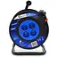 GEKO Elektrische kabelhaspel - 25m - 4 stopcontacten - 3x1.0mm² - 230V