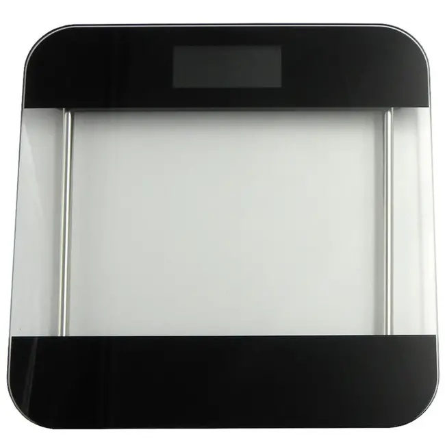 GEKO Glazen badkamerweegschaal - LCD - 180 kg - 28x28 cm - 6 mm glasdikte