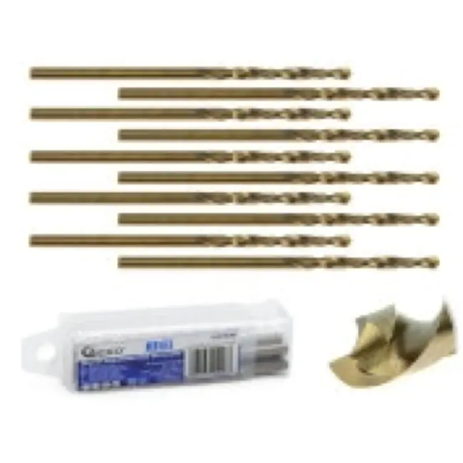 GEKO HSS metaalboor - 3 mm - Kobaltlegering - Hoge thermische weerstand - 10 stuks