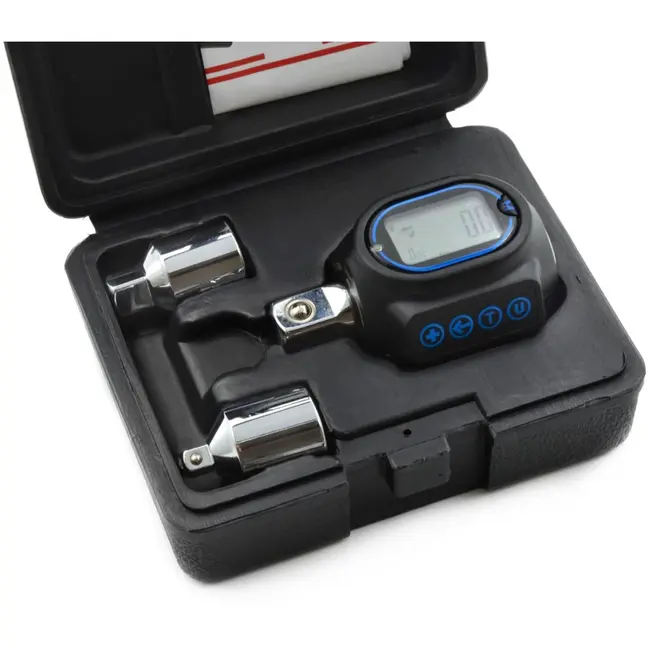 Tvardy Digitale momentsleuteladapter - 40-200 Nm - LED display - 10 geheugeninstellingen
