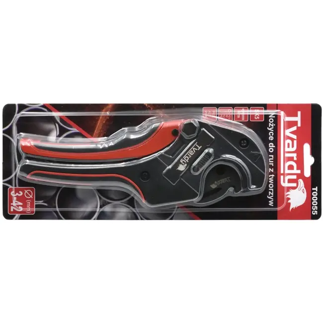 Tvardy PVC pijpensnijder - Vervangbaar SK5 mes - Ergonomisch - 0-42 mm snijbereik