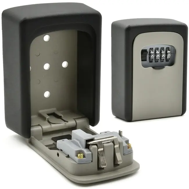 GEKO Veiligheidskluis - 4-cijferig combinatieslot - Aluminium - Weerbestendig