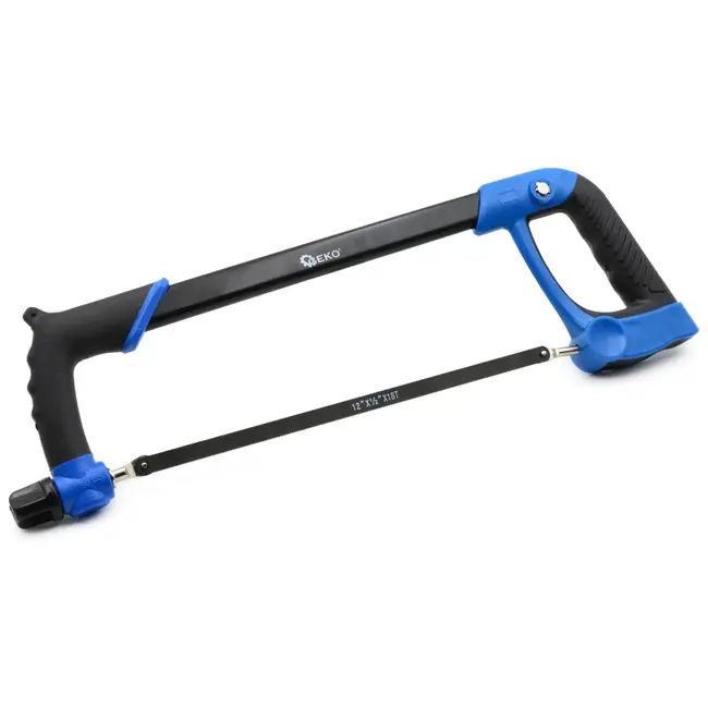 GEKO Metaalzaagbeugel - 300 mm - Rubberen antislipgreep - Inclusief 3 zaagbladen