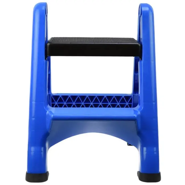 GEKO Twee-treden opstapkruk - inklapbaar - lichtgewicht kunststof - draagkracht 150kg - 60cm