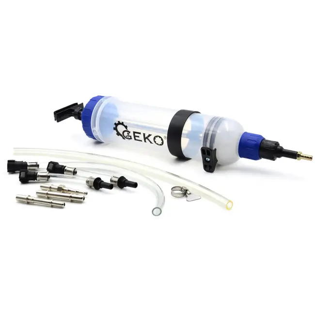 GEKO Oliezuiger - Handmatig - 1,5L Capaciteit - Geschikt voor Brandstofleidingen - Transparant Design