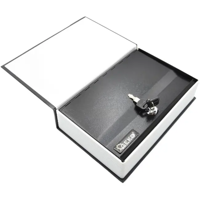 GEKO Boekvormige kluis - Metaal - Inclusief sleutels - 240x155x55 mm