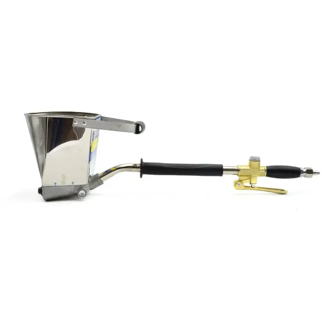 GEKO Pneumatische pleisterspuit - veelzijdig - roestvrij staal - aluminium - 4 extra nozzles