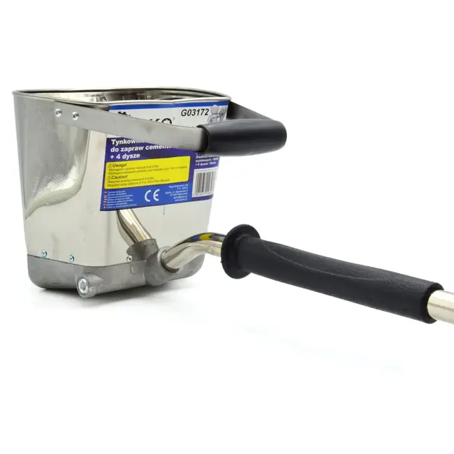 GEKO Pneumatische pleisterspuit - veelzijdig - roestvrij staal - aluminium - 4 extra nozzles