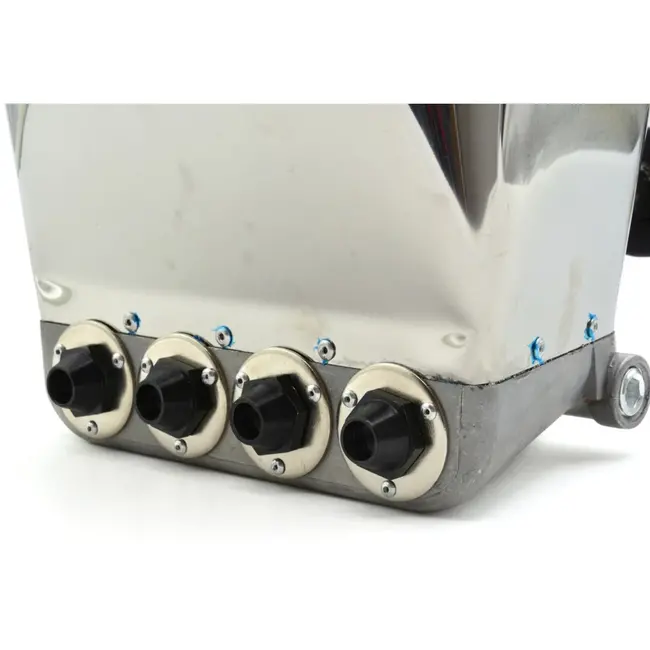 GEKO Pneumatische pleisterspuit - veelzijdig - roestvrij staal - aluminium - 4 extra nozzles