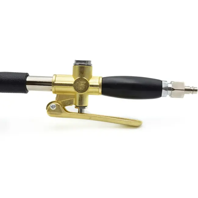 GEKO Pneumatische pleisterspuit - veelzijdig - roestvrij staal - aluminium - 4 extra nozzles