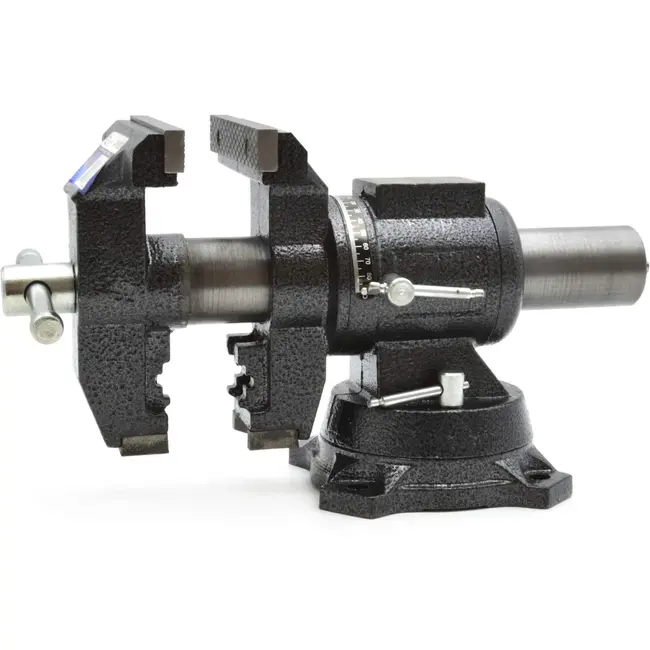 GEKO Multifunctionele bankschroef - 360° draaibaar - 125 mm - Gietijzer