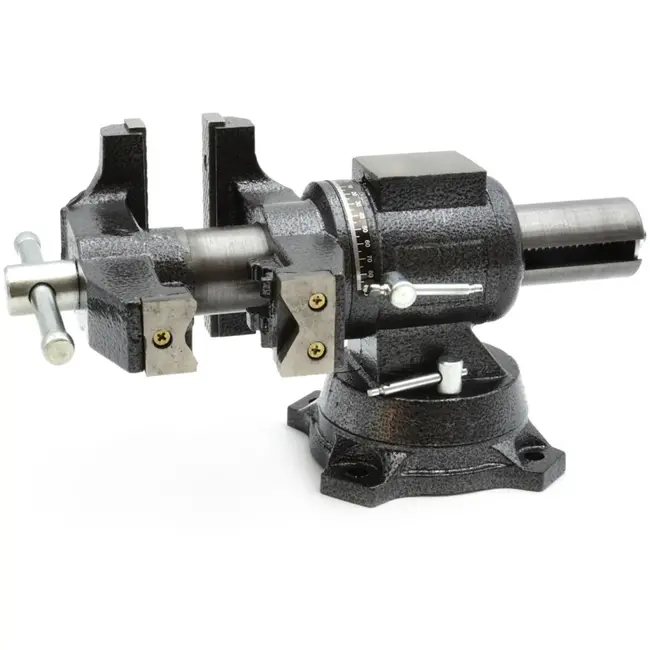 GEKO Multifunctionele bankschroef - 360° draaibaar - 125 mm - Gietijzer