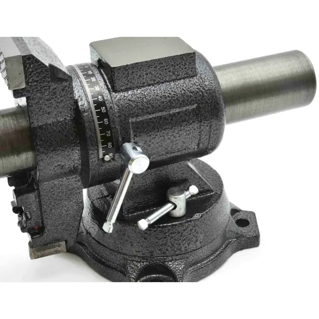 GEKO Multifunctionele bankschroef - 360° draaibaar - 125 mm - Gietijzer